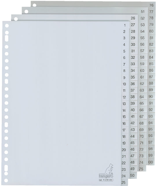 Tabblad Kangaro 23r G4100CM 1 100 genummerd gr PP