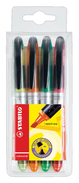Markeerstift STABILO Navigator 545/4 assorti
