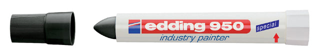 Viltstift edding 950 pasta rond 10mm zwart
