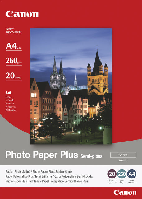 Fotopapier Canon SG-201 A4 260gr semi glans