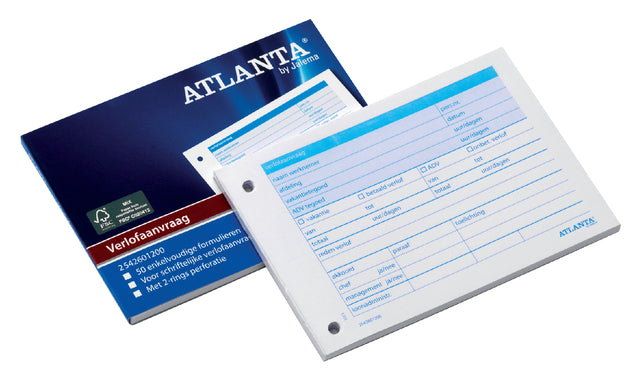 Verlofaanvraag Djois Atl A6 105x148mm 50vel