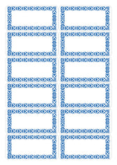 Etiket HERMA 3742 keuken blauw