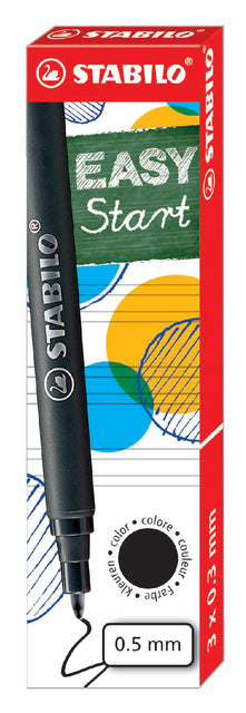 Rollerpenvulling STABILO Easyoriginal M 3st zwart