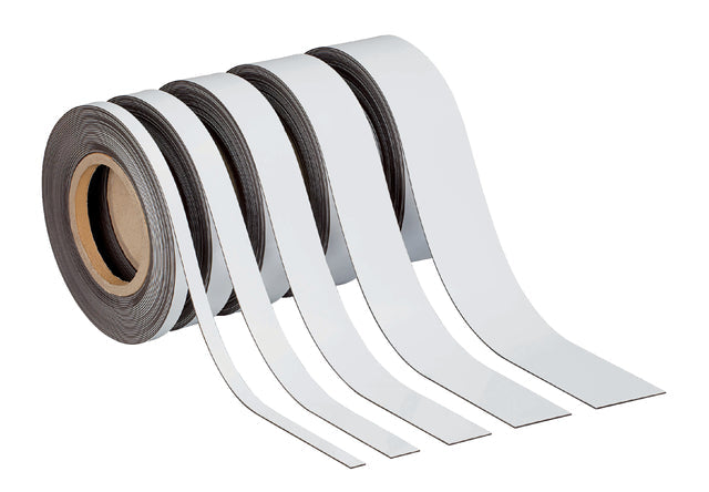 Magneetband MAUL beschrijfbaar 10mx40mmx1mm wit