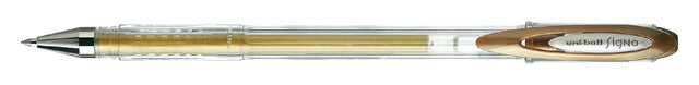 Rollerpen Uni-ball Signo M metallic goud
