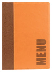 Menukaart Securit Trendy A5 1 x 2 tassen bruin - afbeelding 2