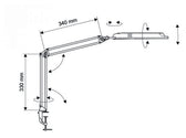 Bureaulamp MAUL Atlantic LED klem zwart - afbeelding 2