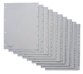 Tabblad Quantore A4 4rings pp Jan-dec grijs - afbeelding 2