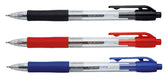 Balpen Quantore rubberen grip drukknop blauw - afbeelding 3