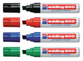 Viltstift edding 800 schuin 4-12mm zwart - afbeelding 2