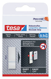 Kleefstrips tesa behang en pleisterwerk 0.5kg wit
