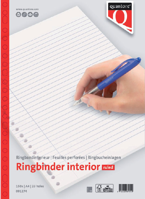 Interieur Quantore A4 23r lijn 70gram 150vel