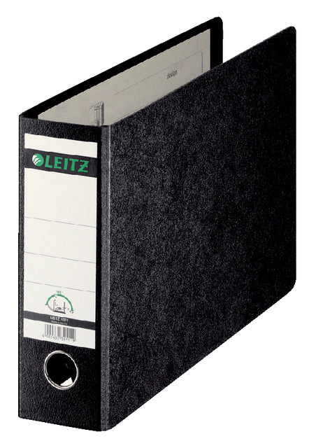 Ordner Leitz 1074 A4 dwars 77mm karton zwart