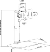 Monitorstandaard Neomounts D890 10 32 inch voet zw