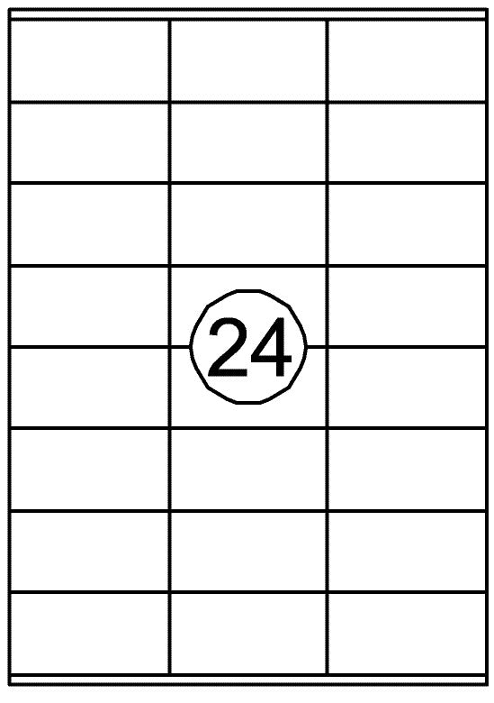 Etiket Quantore 70x36mm 2400st
