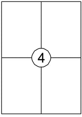 Etiket Quantore 105x148mm 60st
