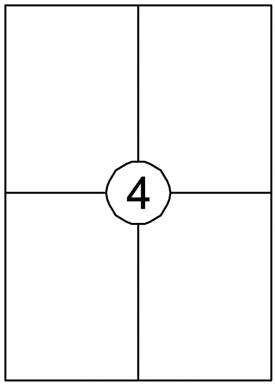 Etiket Quantore 105x148mm 60st