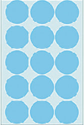 Etiket HERMA 2273 rond 32mm blauw 480stuks
