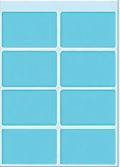 Etiket HERMA 3693 25x40mm blauw 40stuks