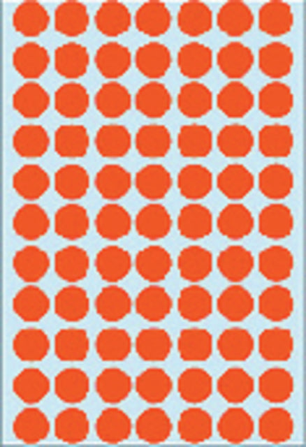 Etiket HERMA 2232 rond 13mm rood 2464stuks