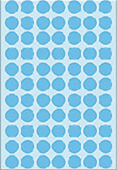 Etiket HERMA 2233 rond 13mm blauw 2464stuks