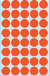 Etiket HERMA 2252 rond 19mm rood 1280stuks