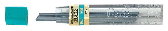 Potloodstift Pentel HB 0.7mm 12st zwart