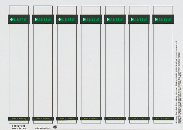 RUGETIKET LEITZ 1681 PRINTBAAR 31X190MM KARTON