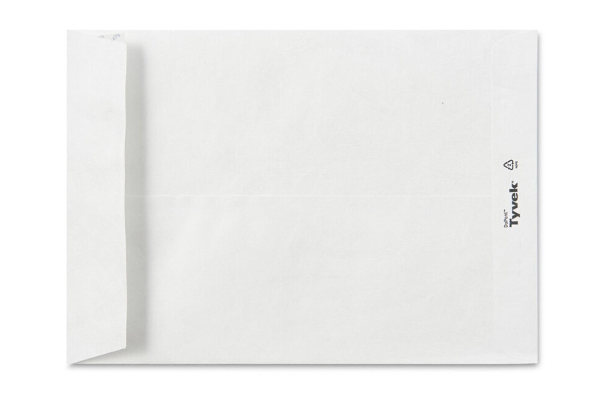 Pochette enveloppe Tyvek® fond plat 160µ blanc 229 x 324 x 38