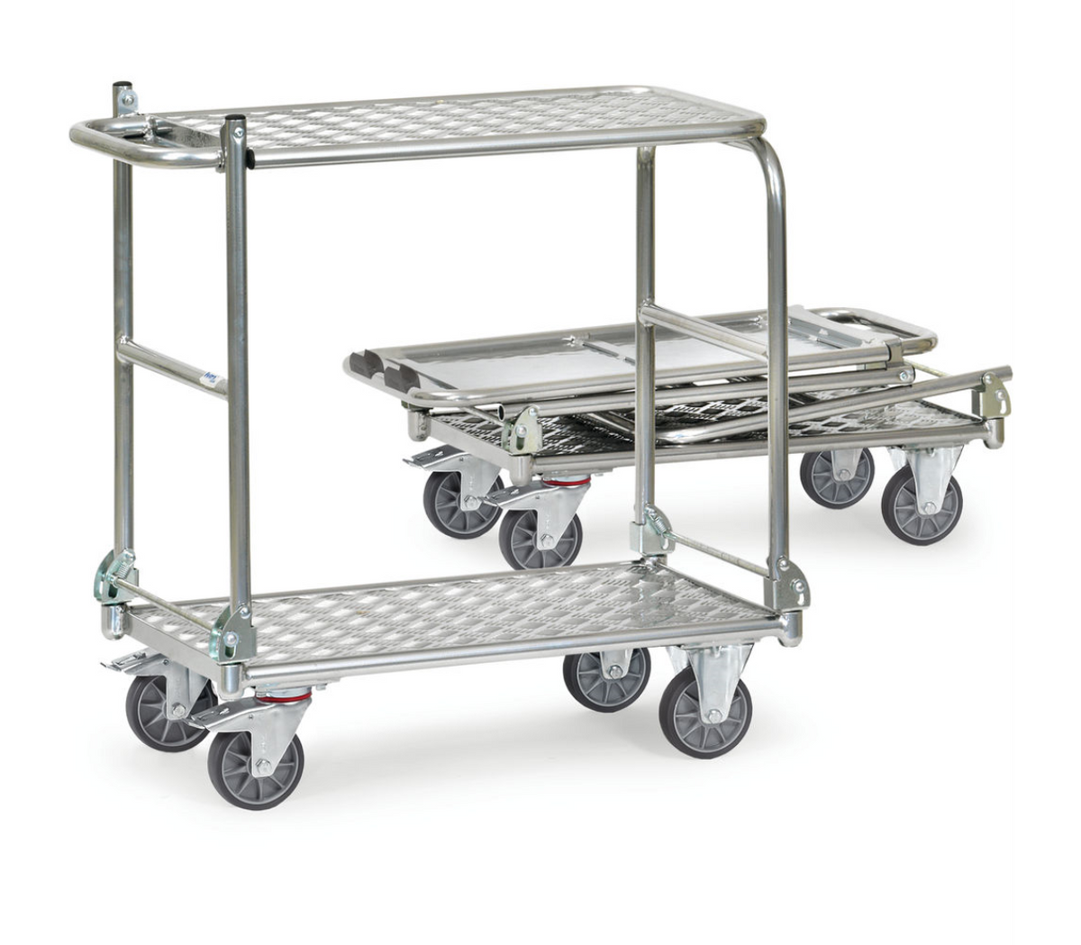 Opklapbare tafelwagen 1180 - aluminium - - Laadvlak 720 x 450 mm