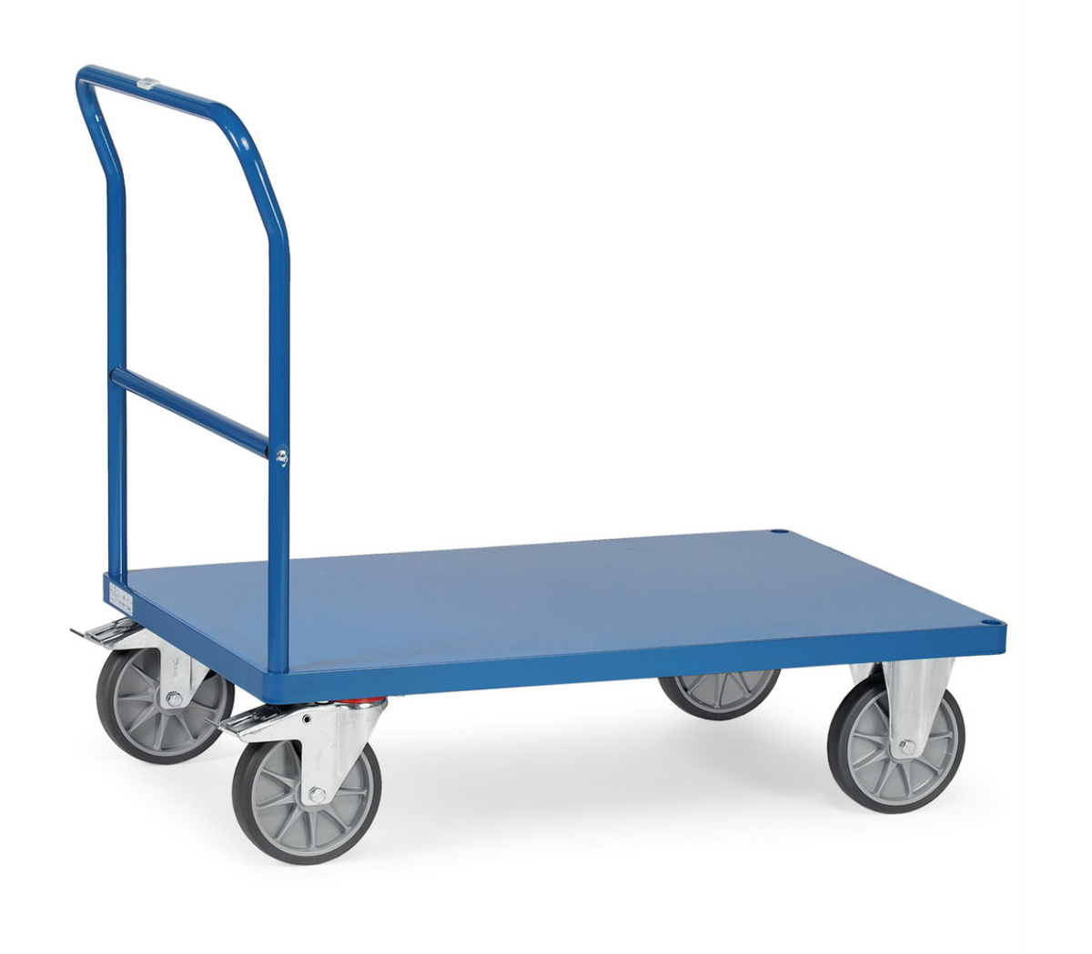 Duwbeugelwagen 2503B - staalplaat platform - Laadvlak 1.200 x 800 mm
