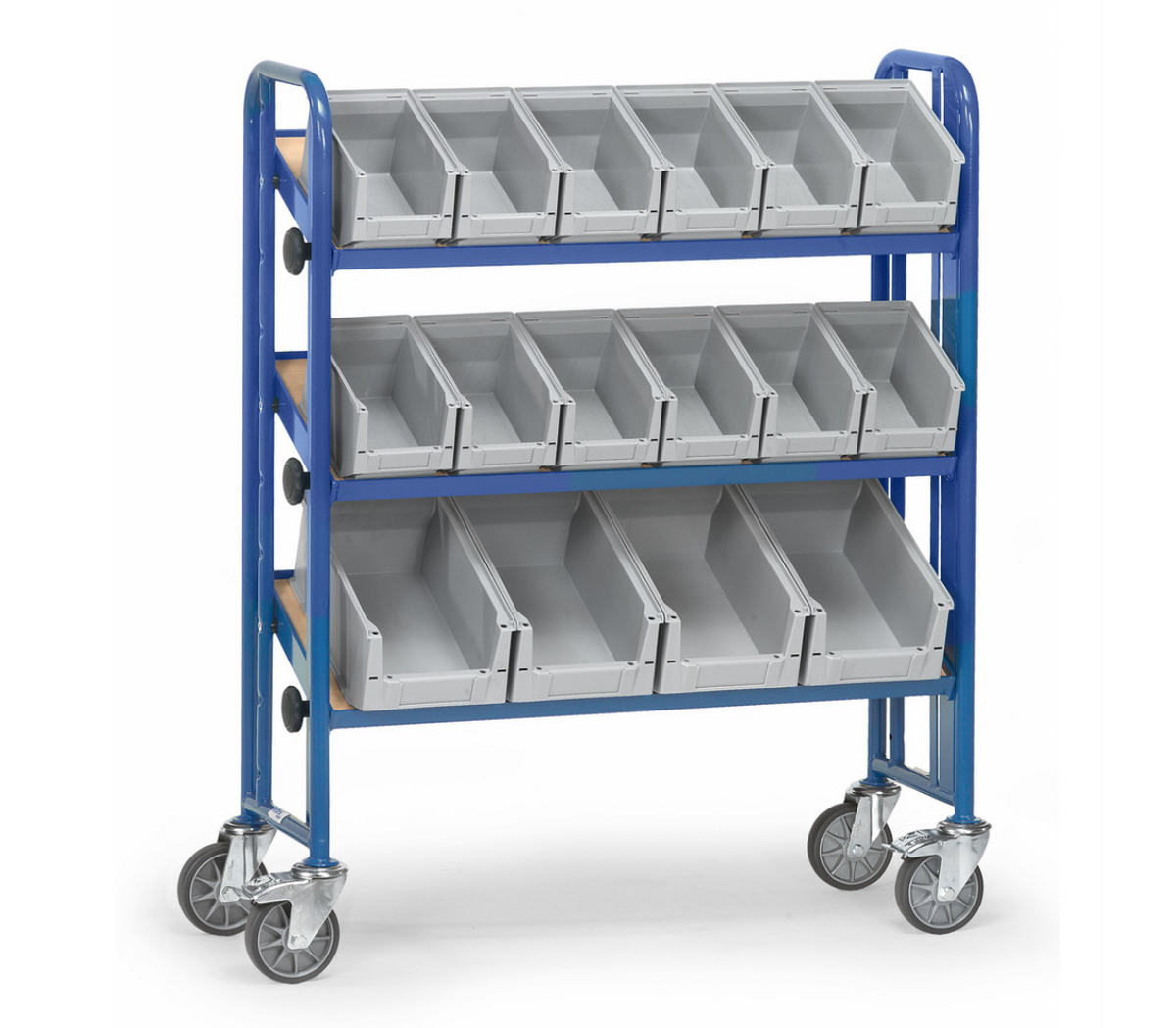 Bakkenwagen 2882 - met 16 bakken - Laadvlak 900 x 315 mm