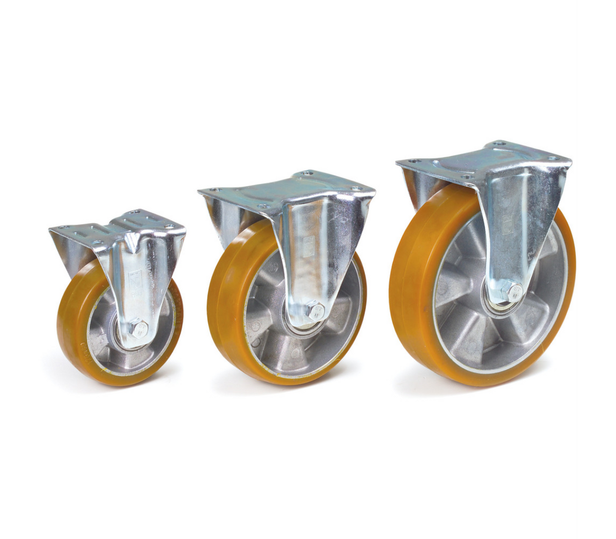 Bokwielen 200 x 50 mm - Polyuretaan wiel