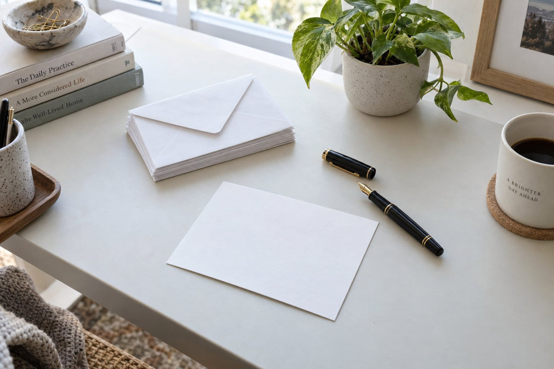 Adres schrijven op een envelop