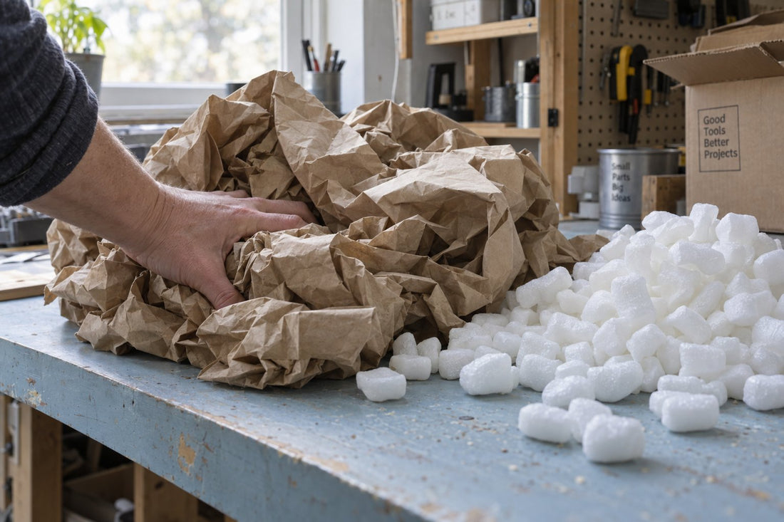 Duurzaam opvulmateriaal van papier