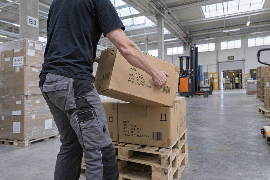 Zwaar pakket van 30 kg verpakken en versturen
