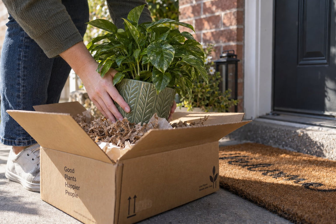 Planten verpakken en versturen per post