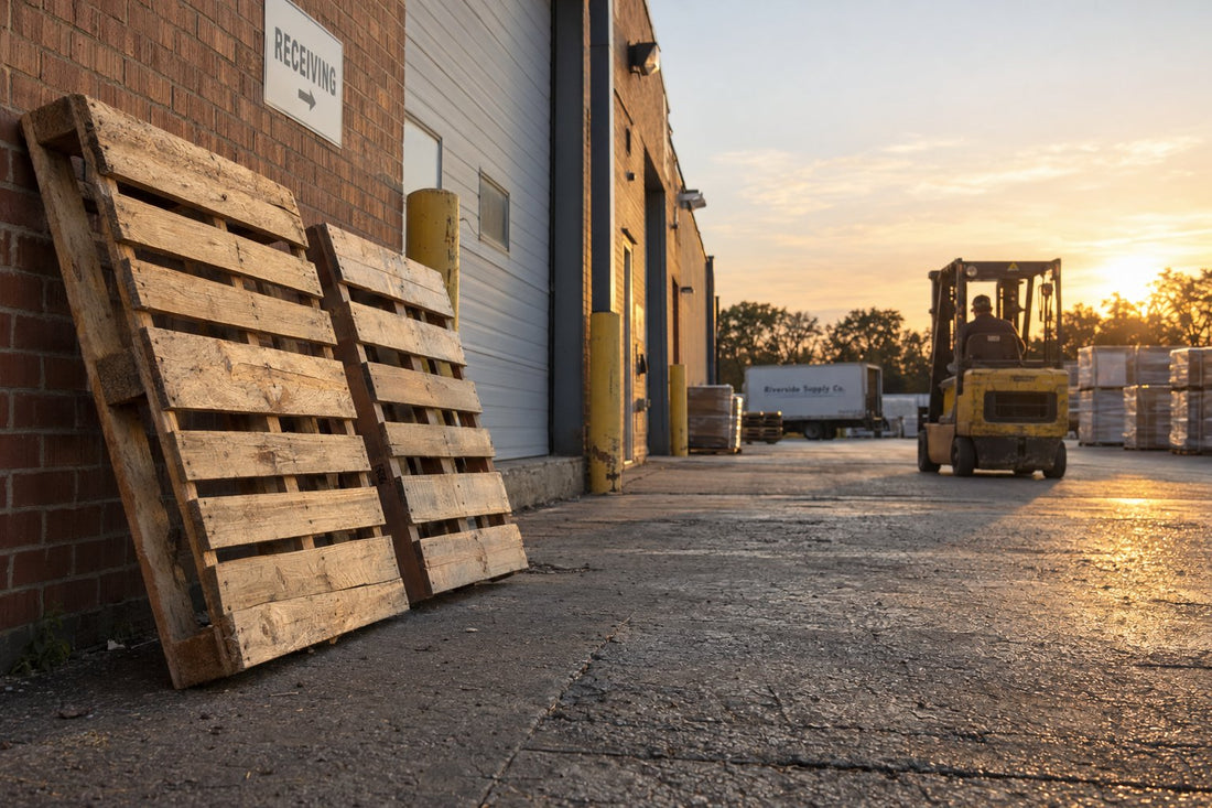 Statiegeld en borg op een europallet