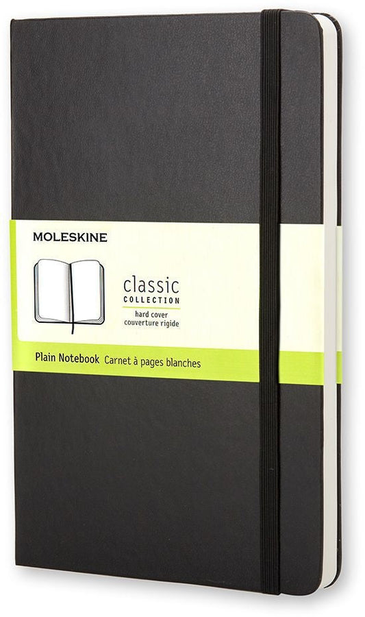 Notitieboek Moleskine large 130x210mm blc hc zwart