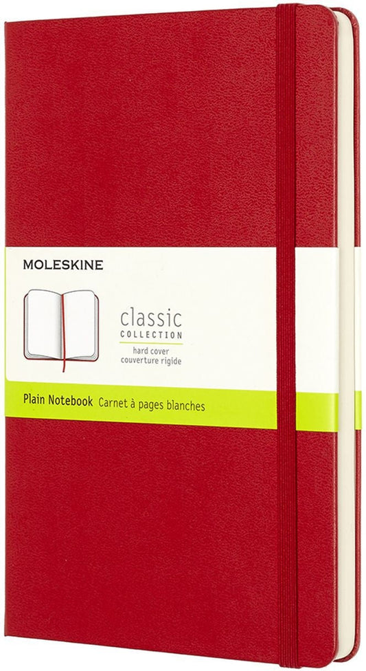 Notitieboek Moleskine L 130x210mm blanco hc rood
