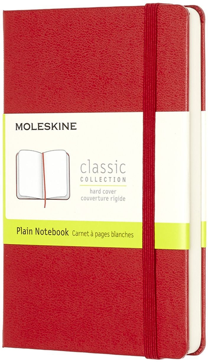 Notitieboek Moleskine pocket 90x140mm blanco hc rd