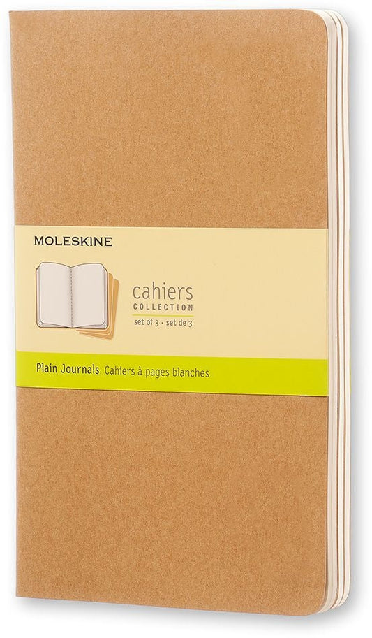 Schrift Moleskine 130x210mm blc 160pag kraft 3st