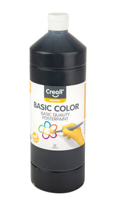 Plakkaatverf Creall basic zwart 1000ml - afbeelding 4