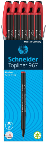 Fineliner Schneider 967 0.4mm rood - afbeelding 7
