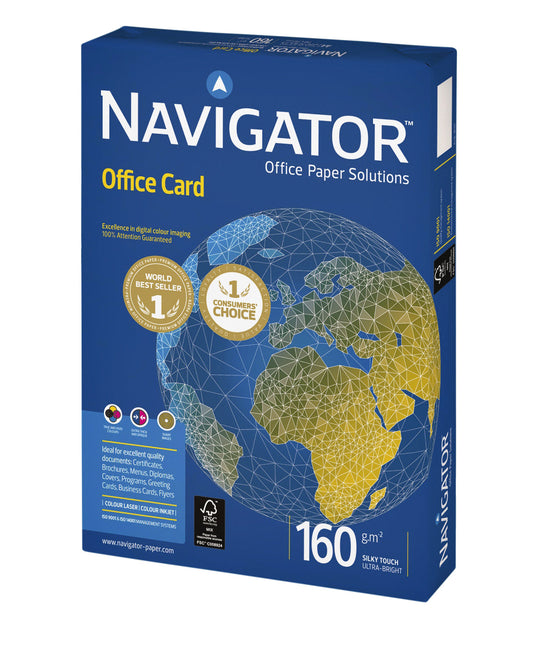 Kopieerpapier Navigator Office Card A3 160gr wit
