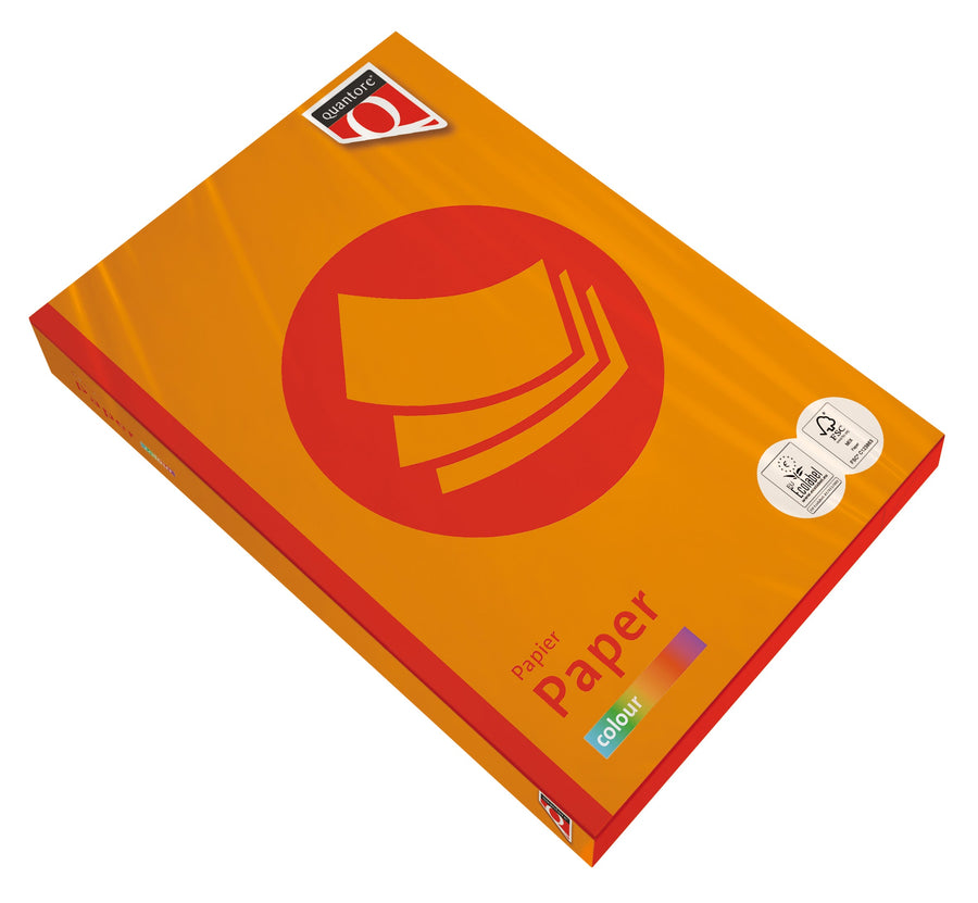 Kopieerpapier Quantore Colour A4 80gr oranje