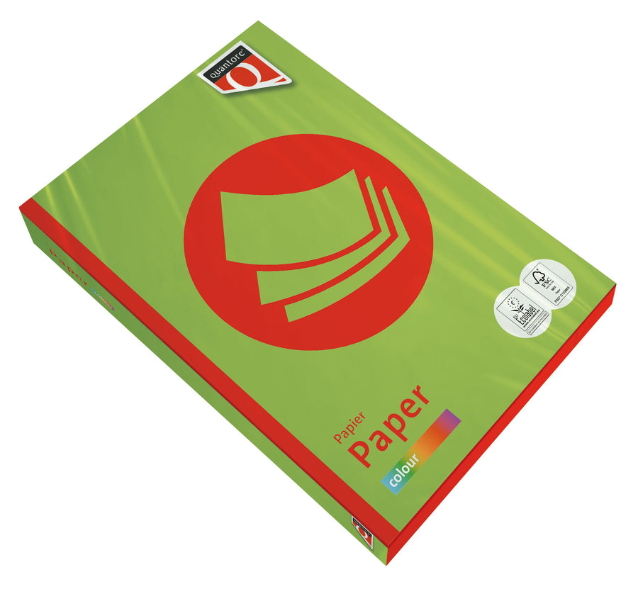 Kopieerpapier Quantore Colour A4 80gr helgroen