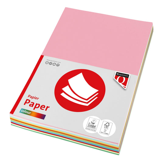 Kopieerpapier Quantore Col A4 80gr 10kleuren x 25v