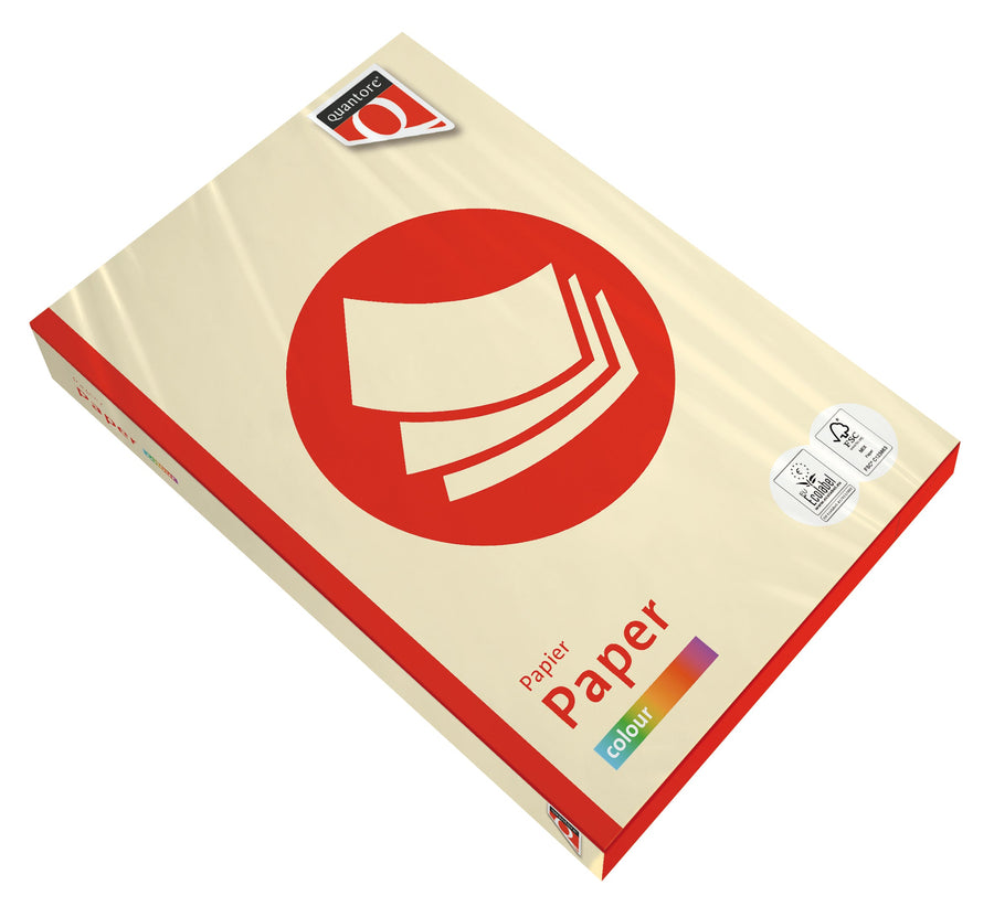 Kopieerpapier Quantore Colour A4 160gr ivoor