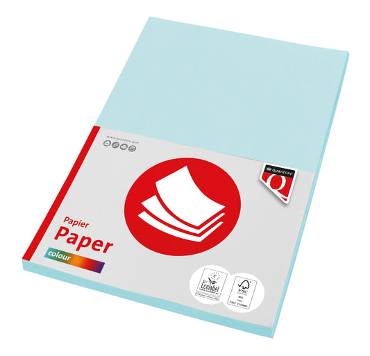 Kopieerpapier Quantore Col-100 A4 80gr lichtblauw